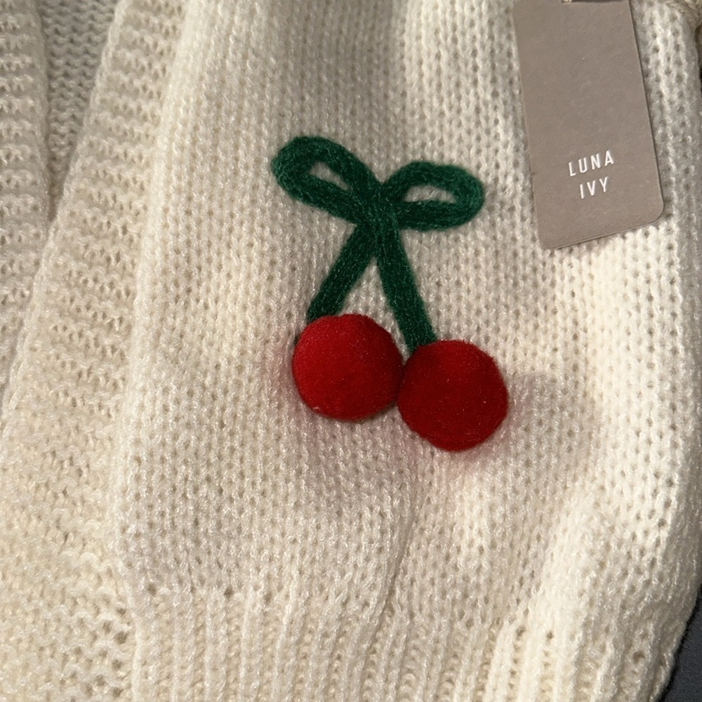 ๐ Luna Ivy cherry ๐ Fruit Cardigan Sweater ๐๐ - Picture 2 of 9